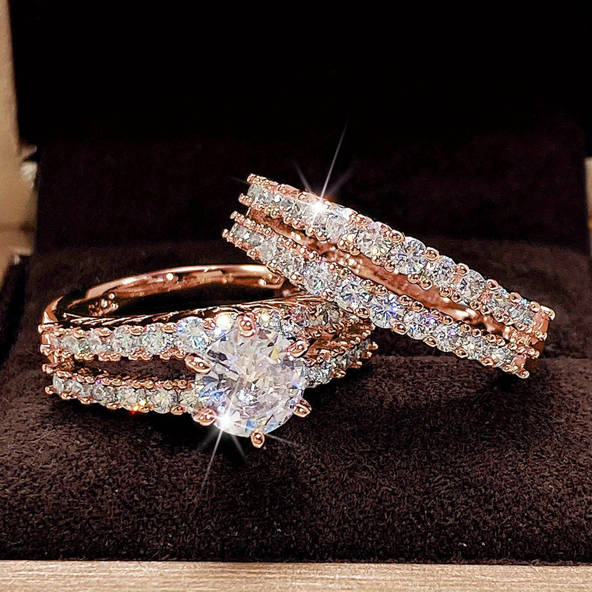 Zircon Bridal Rings